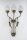Applique murale confortable laiton verre blanc E27 3-flamme