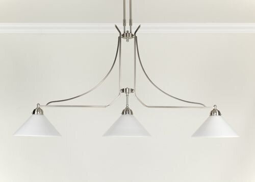 XXL Lampe suspendue laiton verre E27 136 cm nickel blanc
