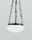 Suspension ronde laiton antique verre E27 &Oslash;30 cm