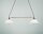 Longue lampe &agrave; suspendre laiton verre interrupteur &agrave; tirette E27 130 cm