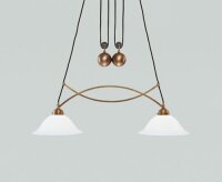 Blendarme Suspension Berliner laiton verre E27 92 cm