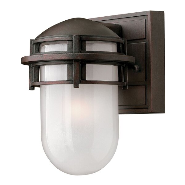 Lampe murale extérieure bronze ronde IP44 Maritim porte dentrée