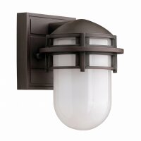 Lampe murale extérieure bronze ronde IP44 Maritim...