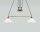 Suspension flexible laiton verre interrupteur E27 130 cm