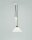 Lampe &agrave; suspendre &eacute;l&eacute;gante laiton verre blanc E27 &Oslash;30 cm rond