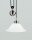 Suspension laiton verre E27 L:30 cm en nickel mat