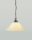 Lampe &agrave; suspendre E27 &Oslash;35 cm Berliner laiton verre ivoire