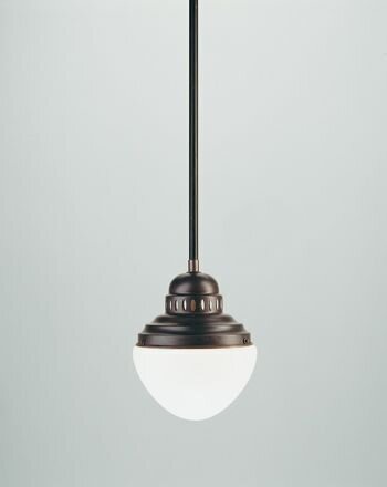 Accueillant luminaire suspendu verre antique laiton Ø18 cm E27