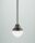 Accueillant luminaire suspendu verre antique laiton &Oslash;18 cm E27