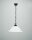 Ancienne lampe suspendue verre laiton &Oslash;35 cm E27 faible &eacute;blouissement