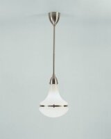 Art Nouveau Lampe à suspendre laiton verre E27...