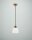 Blendarme Lampe &agrave; suspendre Berliner laiton verre E27 &Oslash;15 cm