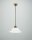 Lampe &agrave; suspendre Berliner laiton verre E27 &Oslash;30 cm rond