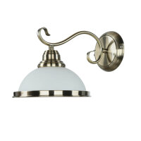 Applique ELISETT avec abat-jour en verre antique