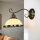Applique ELISETT avec abat-jour en verre antique