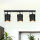 Projecteur de plafond noir 3 flmg E27