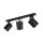 Projecteur de plafond noir 3 flmg E27