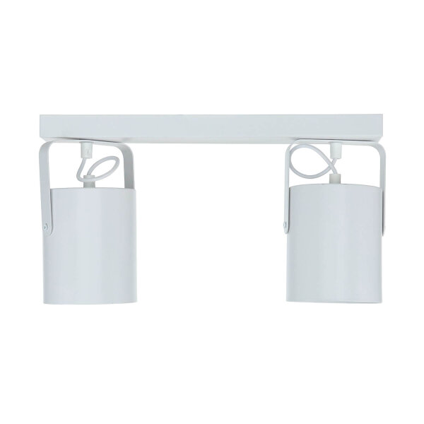 Spot de plafond blanc 2 flmg E27