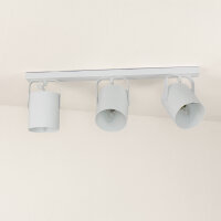 Spot de plafond blanc 3 flmg E27