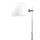 Lampadaire Salon Liseuse Chrome Blanc Bauhaus