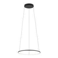 Suspension LED métal anneau Ø 45 cm noir...