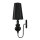 Applique murale design noir et or