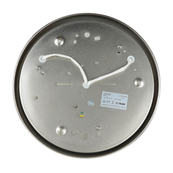 Plafonnier verre mat nickel
