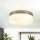Plafonnier verre mat nickel