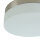 Plafonnier verre mat nickel