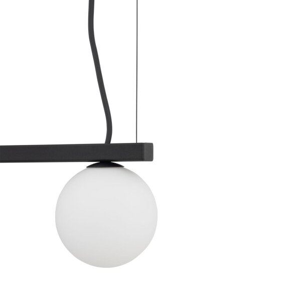 Suspension aluminium verre 107 cm GU10 G9 faible éblouissement