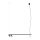 Suspension aluminium verre 107 cm GU10 G9 faible éblouissement
