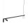 Suspension aluminium verre 107 cm GU10 G9 faible éblouissement