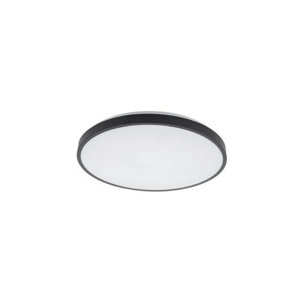 Plafonnier rond à LED noir métal 4000 K Ø38,5 cm
