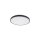 Plafonnier rond à LED noir métal 4000 K Ø38,5 cm