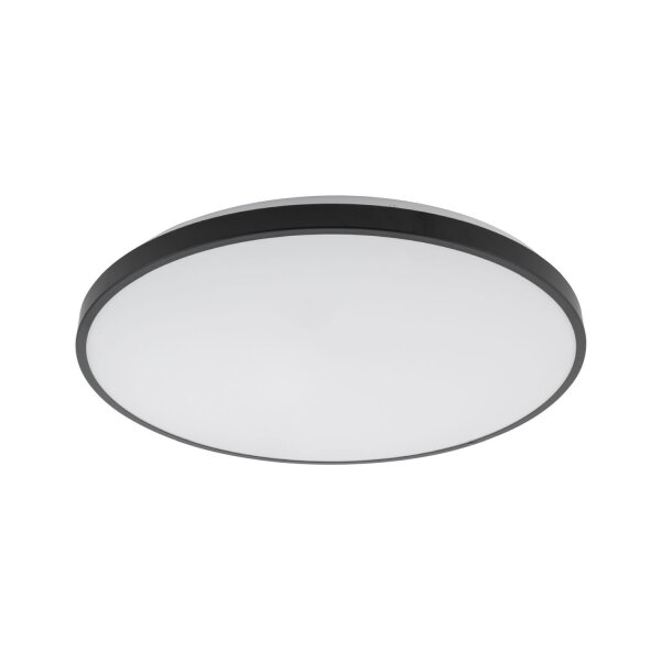 Plafonnier rond à LED noir métal 32 W Ø49 cm
