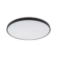 Plafonnier rond à LED noir métal 32 W...