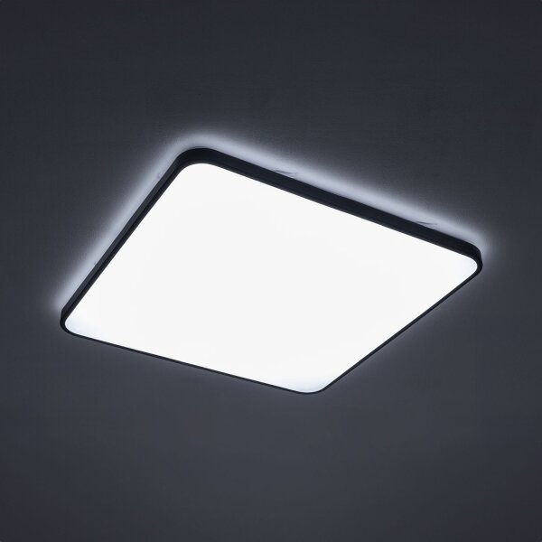 Blendarme LED Lampe de plafonnier noir métal 6000 lm L:63,5