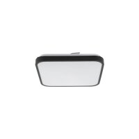 Lampe de plafonnier ronde LED noir métal 1200 lm...