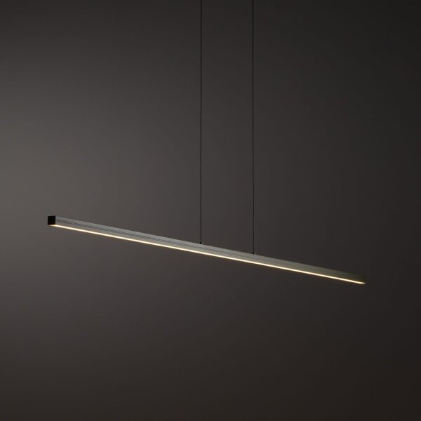 Lampe à suspendre LED aluminium olive de soie 32 W 150 cm de long