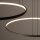 Suspension LED aluminium olive de soie 45 W 3 flammes