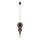 Suspension décorative bois métal Ø16 cm rond E27