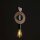 Lampe à suspendre décorative bois métal Ø16 cm rond E27