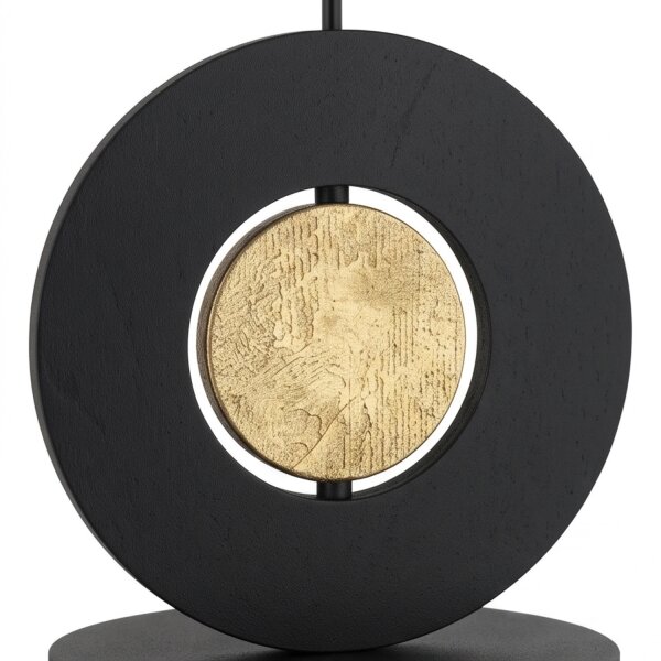 Lampe à suspendre ronde bois métal Ø16 cm E27 décoratif