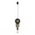 Lampe à suspendre ronde bois métal Ø16 cm E27 décoratif