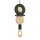Lampe à suspendre ronde bois métal Ø16 cm E27 décoratif