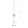 Lampe à suspendre ronde bois métal Ø16 cm E27 décoratif