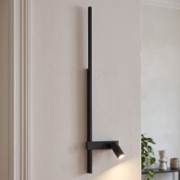 Applique LED noire aluminium GU10 H:80 cm indirecte