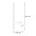 Applique LED noire aluminium GU10 H:80 cm indirecte