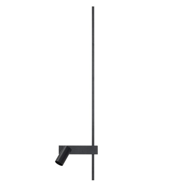 Applique LED noire aluminium GU10 H:80 cm indirecte
