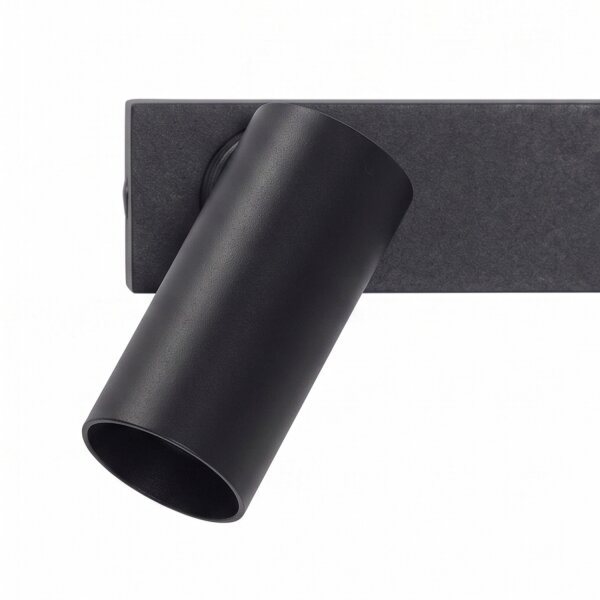 Applique LED noire aluminium GU10 H:80 cm indirecte